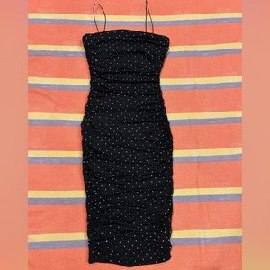 Black rhinestone dress